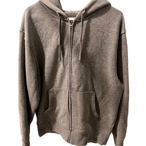 Old-navy Men's Grey and Brown Hoodie